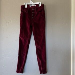 Old Navy Kids Burgundy Corduroy Jeans